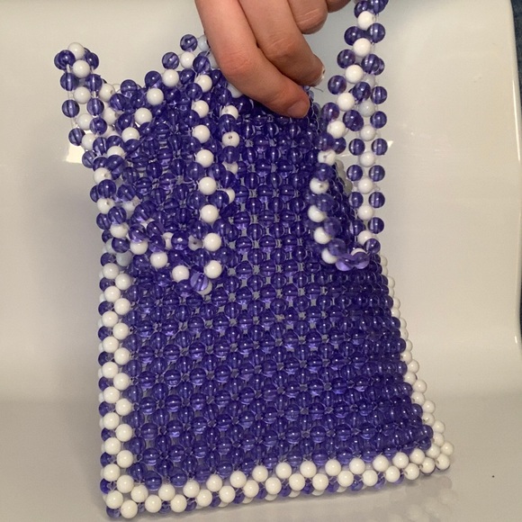 Urban outfitters purple beaded purse - Picture 3 of 4